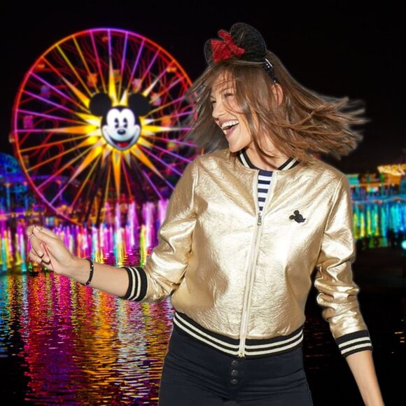 Disney Mickey Gold Collection Full Zip Jacket 90 Years Limited Edition 2X FLAW! - Picture 1 of 13